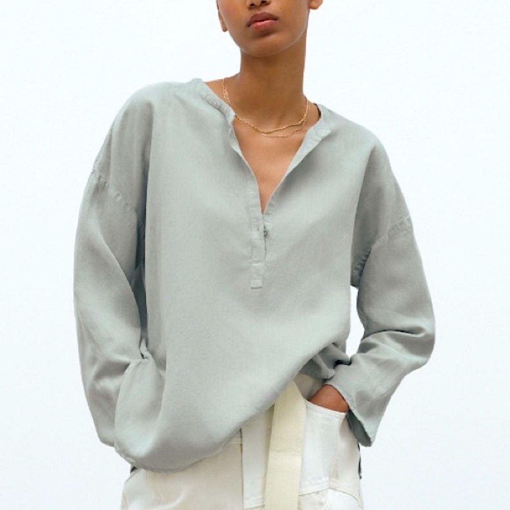 NWT Zara Linen Blend Tunic, XS